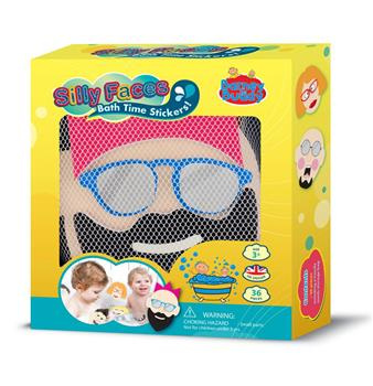 Barney&Buddy - Naklejki do kąpieli Śmieszne twarze