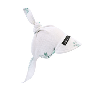 Lullalove: Muślinowa chusta z daszkiem-Herbs Pink