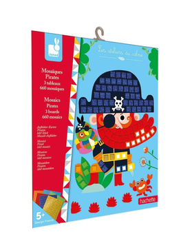 Janod: Zestaw kreatywny Mozaika Piraci 5+