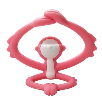 Mombella: Gryzak Zabawka Małpka Pink