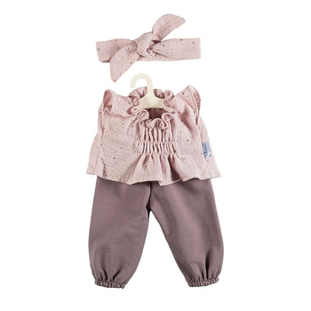 NEW BORN TUNIKA ZE SPODENKAMI 43-45 CM RÓŻOWA