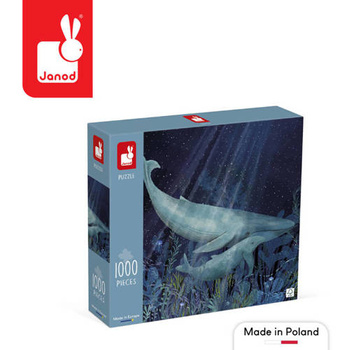 Janod: Puzzle artystyczne Wieloryby w głębinie