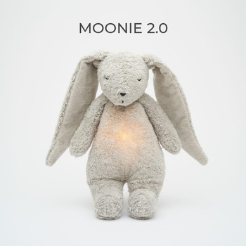 MOONIE GRAY - SZUMIĄCY KRÓLICZEK ORGANIC Z LAMPKĄ