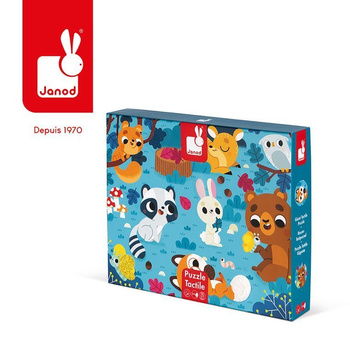 Janod: Puzzle sensoryczne 20 elementów Leśne zwier