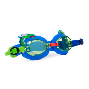 Okulary do pływania dla dzieci, Mini smok, zielony