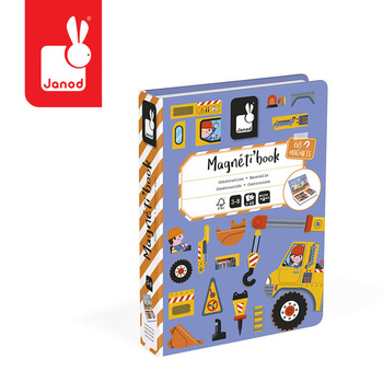 Janod Magnetyczna układanka Plac budowy Magnetiboo