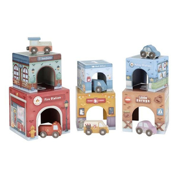 Little Dutch Wieża do układania + 6 autek FSC