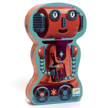 Djeco: Puzzle tekturowe ROBOT BOB 36 el