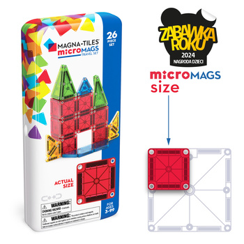 MAGNA-TILES® Klocki Magnetyczne Travel microMAGS 2
