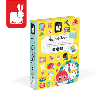 Janod - Magnetibook układanka Uczę się zegarka