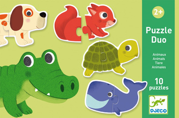 Djeco: Puzzle duo ZWIERZĄTKA DJ08147