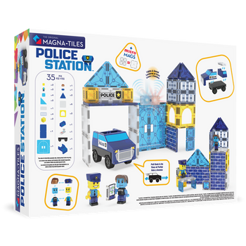 MAGNA-TILES® Klocki Magnetyczne Police Station 35
