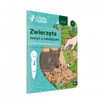 Albi: Zeszyt z naklejkami: Zwierzęta 3+
