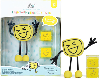 Glo Pals, Postać do kąpieli Alex - zestaw z 2 kost