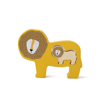 Pan Lew drewniane puzzle