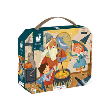 Janod Puzzle w walizce Czary 200 elementów 7+