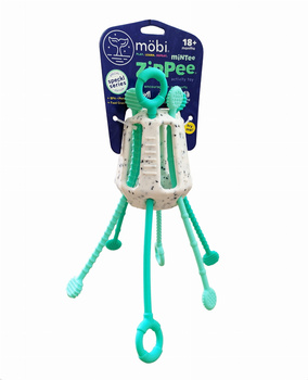 Przeciąganiec Zippee Miętowy. Zabawka sensoryczna.