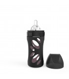 Twistshake: Butelka  szklana 260 ml Czarna