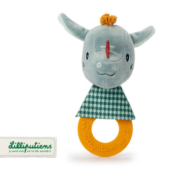 LILLIPUTIENS Grzechotka z silikonowym gryzakiem