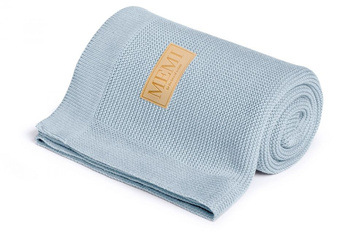 Memi: Bambusowy kocyk 80x100 baby blue