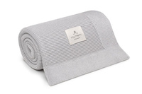Memi: Bambusowy kocyk 80x100 light grey - classic