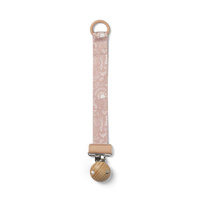 Elodie: Drewniana zawieszka do smoczka Monkey PINK