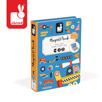 Janod: Magnetyczna układanka Pojazdy Magnetibook