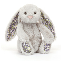 Jellycat: Króliczek Srebrny "Bloom"18cm