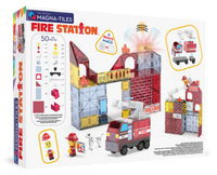 MAGNA-TILES® Klocki Magnetyczne Fire Station 50 el