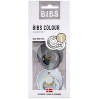 BIBS - Zestaw smoczków S IRON & BABY BLUE