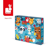 Janod: Puzzle sensoryczne 20 elementów Leśne zwier