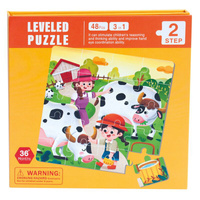 Książeczka Puzzle Magnetyczne 3 w 1 Farma